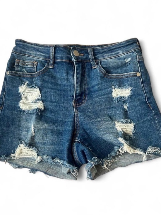 Judy Blue Pants - Judy Blue Distressed Denim Shorts